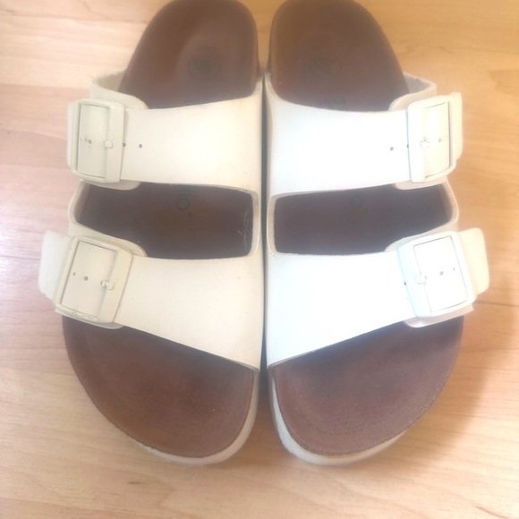 Birkenstock Papillio White Platform Sandals Size 39 - Picture 3 of 5